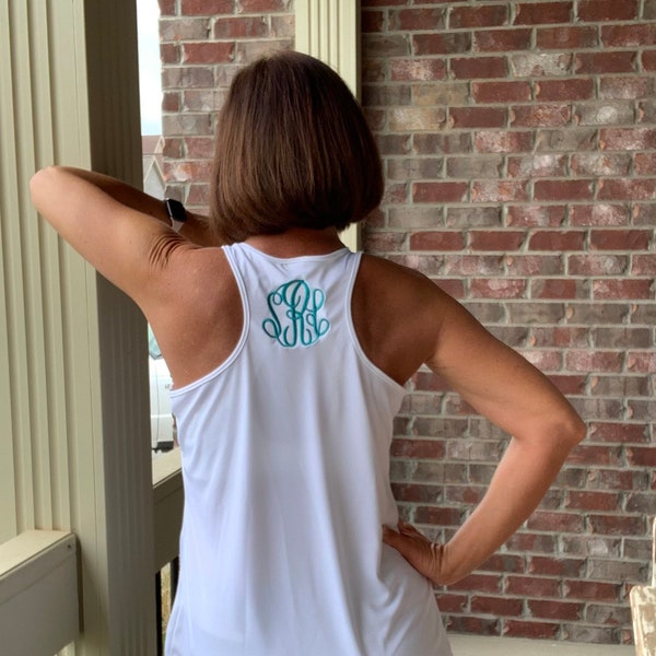 Monogrammed Ladies Racerback Tank-Athletic-   New Stock