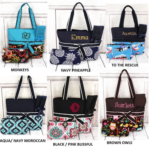 Diaper Bags monogrammed/ Baby Gift/ Baby Shower/ Boys/ Etsy