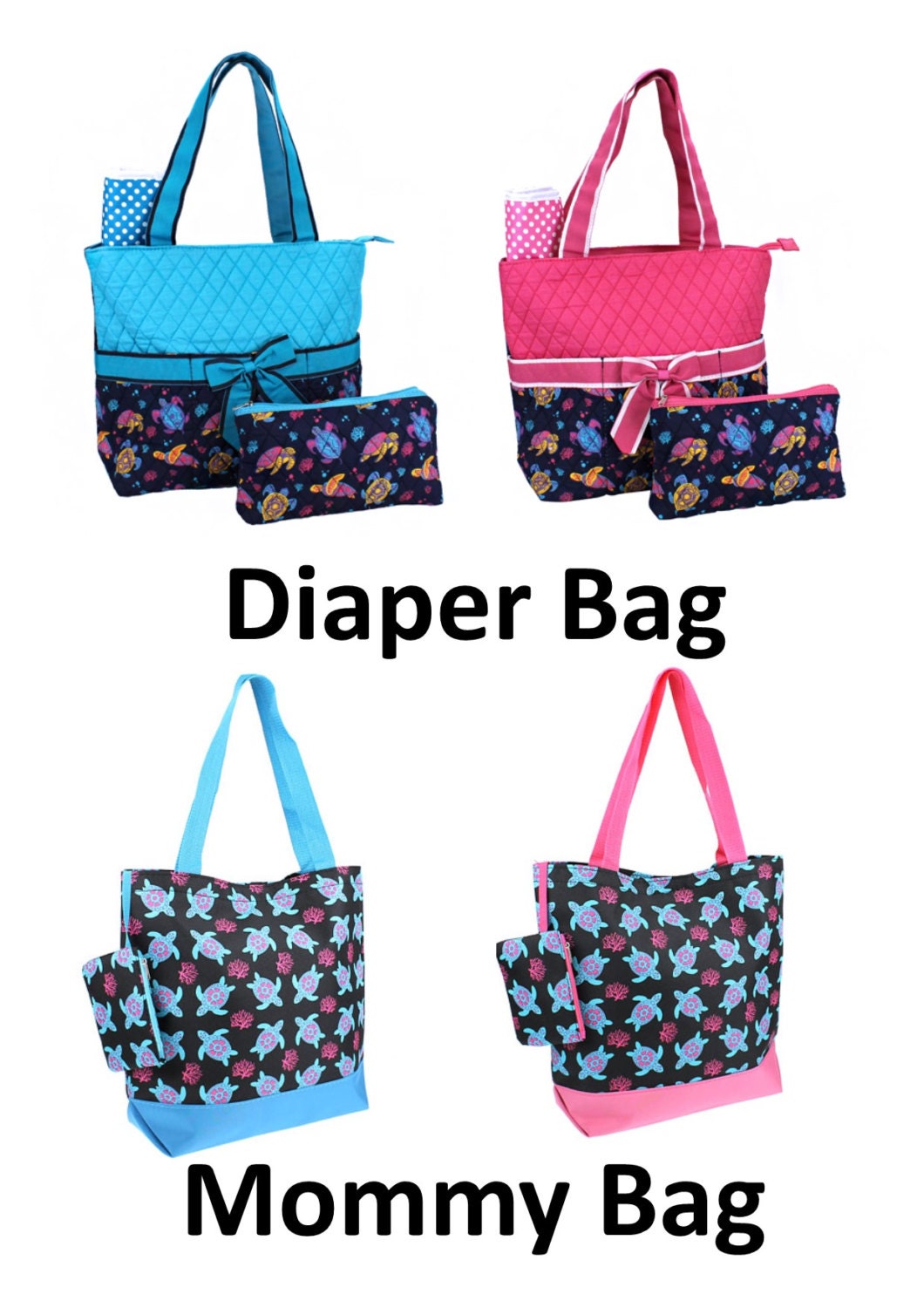 DIAPER BAGS and Mommy Bags to Match Monogrammed / SALE Etsy