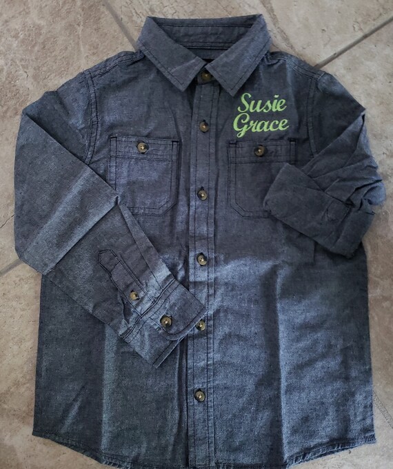 little girl denim shirt