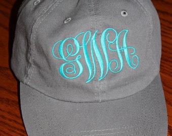 Monogrammed Cap with 28 Colors to choose from!