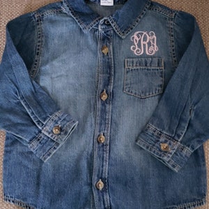 Toddler/ Kids Denim Shirt for your Little Ones to Match Adults NOW 12 months size 14 画像 2