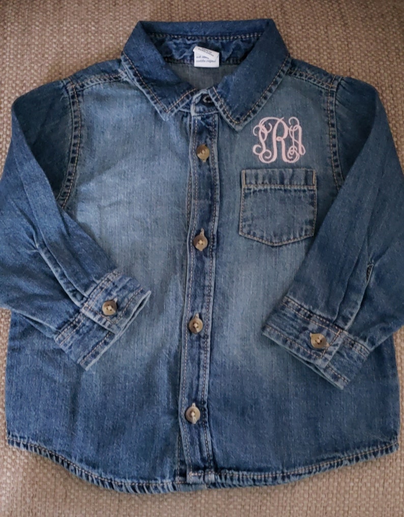 Toddler/ Kids Denim Shirt for your Little Ones to Match Adults NOW 12 months size 14 画像 2