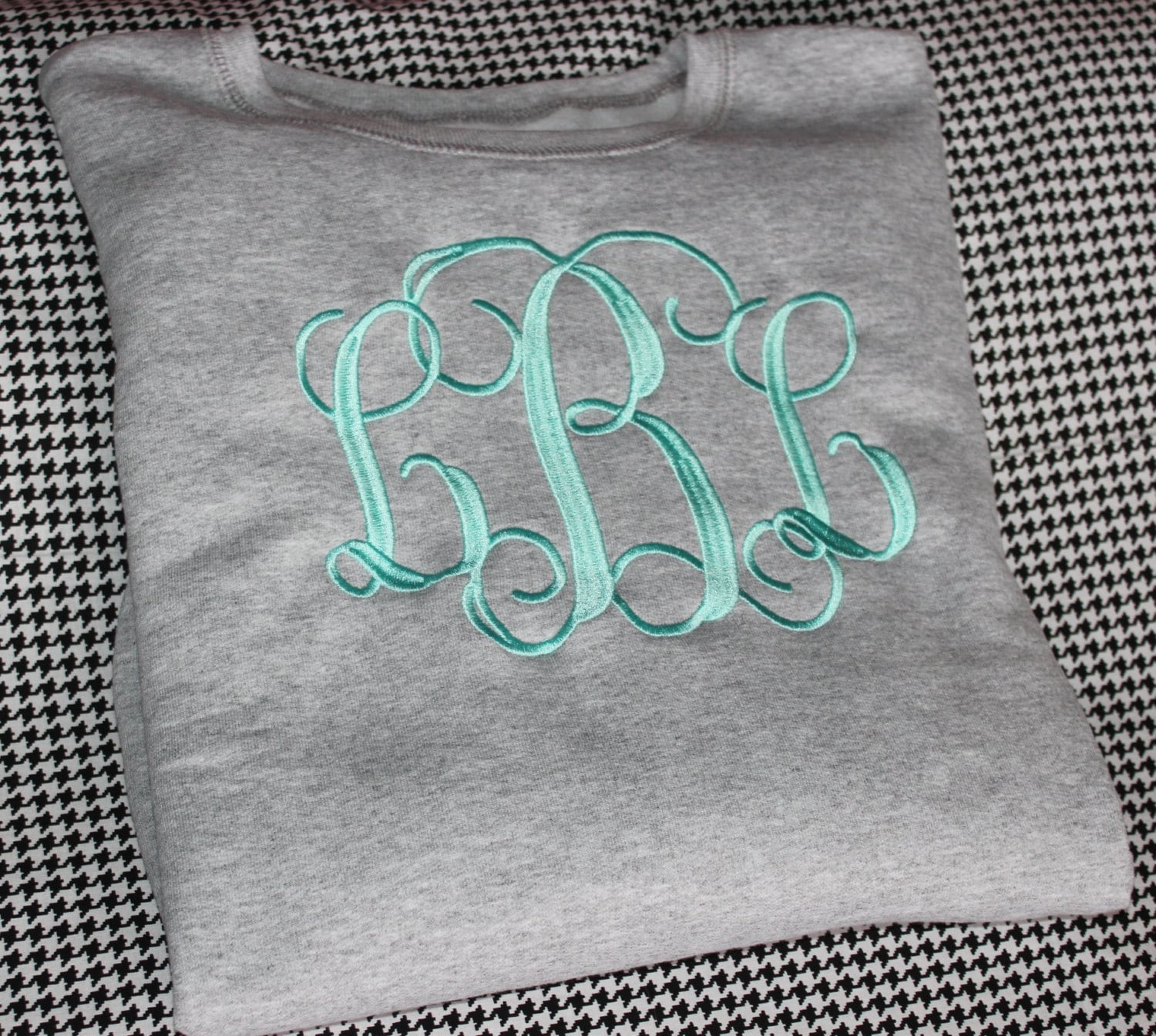 The Monogram Zip Hoodie in Silver/Bright White, Size XS/Small