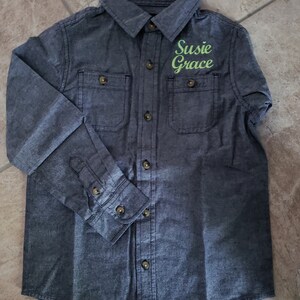 Toddler/ Kids Denim Shirt for your Little Ones to Match Adults NOW 12 months size 14 画像 5