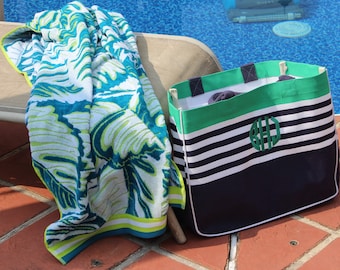 Monogrammed Beach Towel/ Premium Towel/  Jumbo Size--- THICK TOWELS