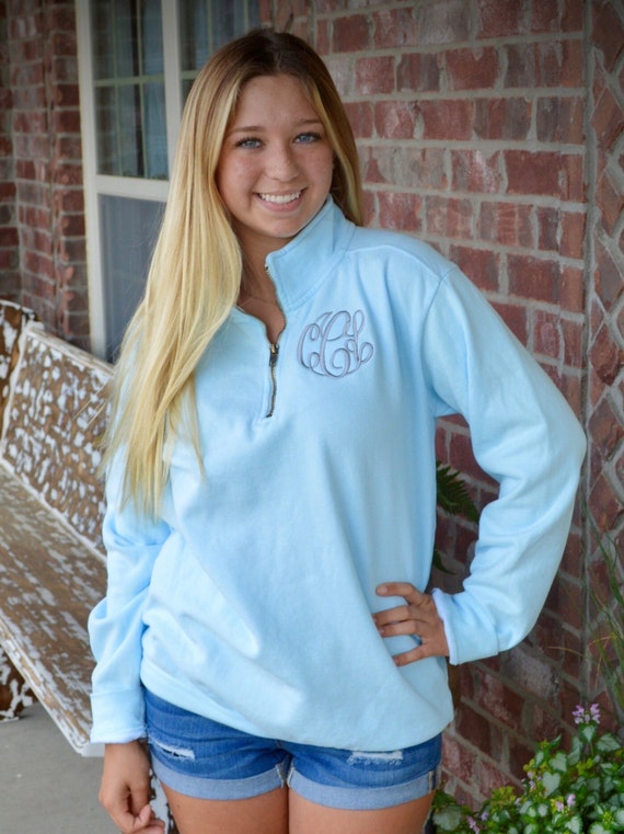 comfort color quarter zip