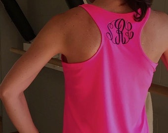 Monogrammed Ladies Racerback Tank-Athletic-   New Stock