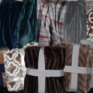 Monogrammed Plush Throw WINTER SALE.... SAVE Five Dollars image 2