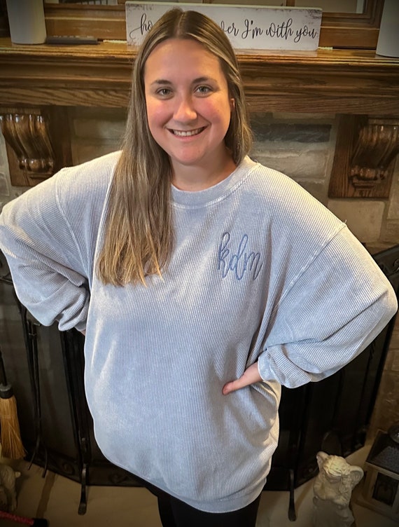 Corded Sweatshirt- --NEW-- Monogrammed -
