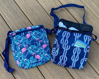 Monogrammed  Bikini Bag / Water Resistant Purse/ Lunch Bag/ Limited Supply