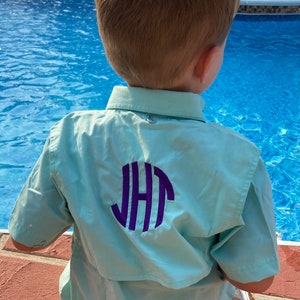 TODDLER  Fishing Shirt/ Monogrammed --Sizes  12 Months- 2/3 - 4/5