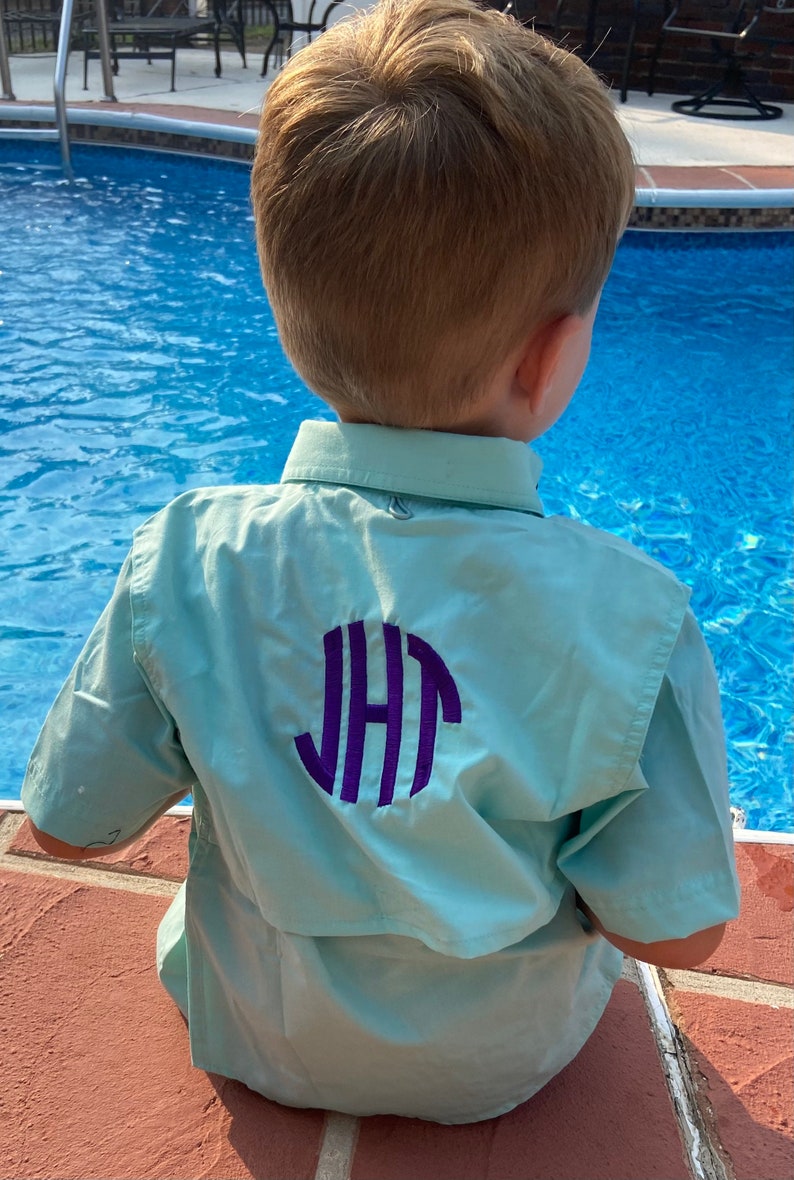 TODDLER Fishing Shirt/ Monogrammed Sizes 12 Months 2/3 4/5 image 2