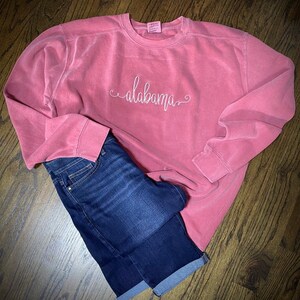 Comfort Colors / Monogrammed Sweatshirt MONOGRAMMED-SIZES Small through XLarge/ MORE Colors Added image 4