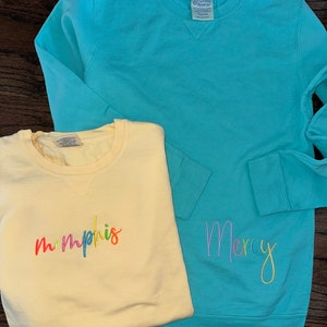 Child/ Toddler/ Youth Comfort Color Sweatshirt Comfort Wash Sweatshirt image 1