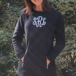 Sweatshirt-Charles River North Hampton --Monogrammed/ Zipper Trim/ Small Mint Only/ Two Left