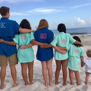 Monogrammed Fishing Short Sleeve Shirts for the ENTIRE Familycustom ...