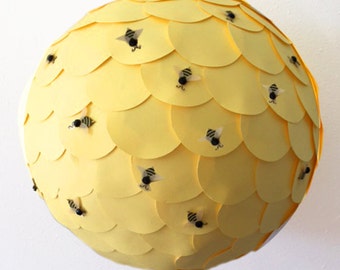 What Will It Bee Gender Reveal Piñata, Gender Reveal Decor, Piñata, Gender Reveal Ideas, Pink and Blue Confetti, Bee Themed Baby Shower