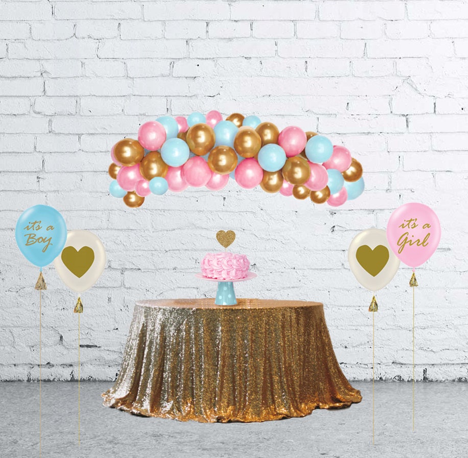 Gender Reveal Ideas Balloon Arch Kit Balloon Garland DIY Etsy