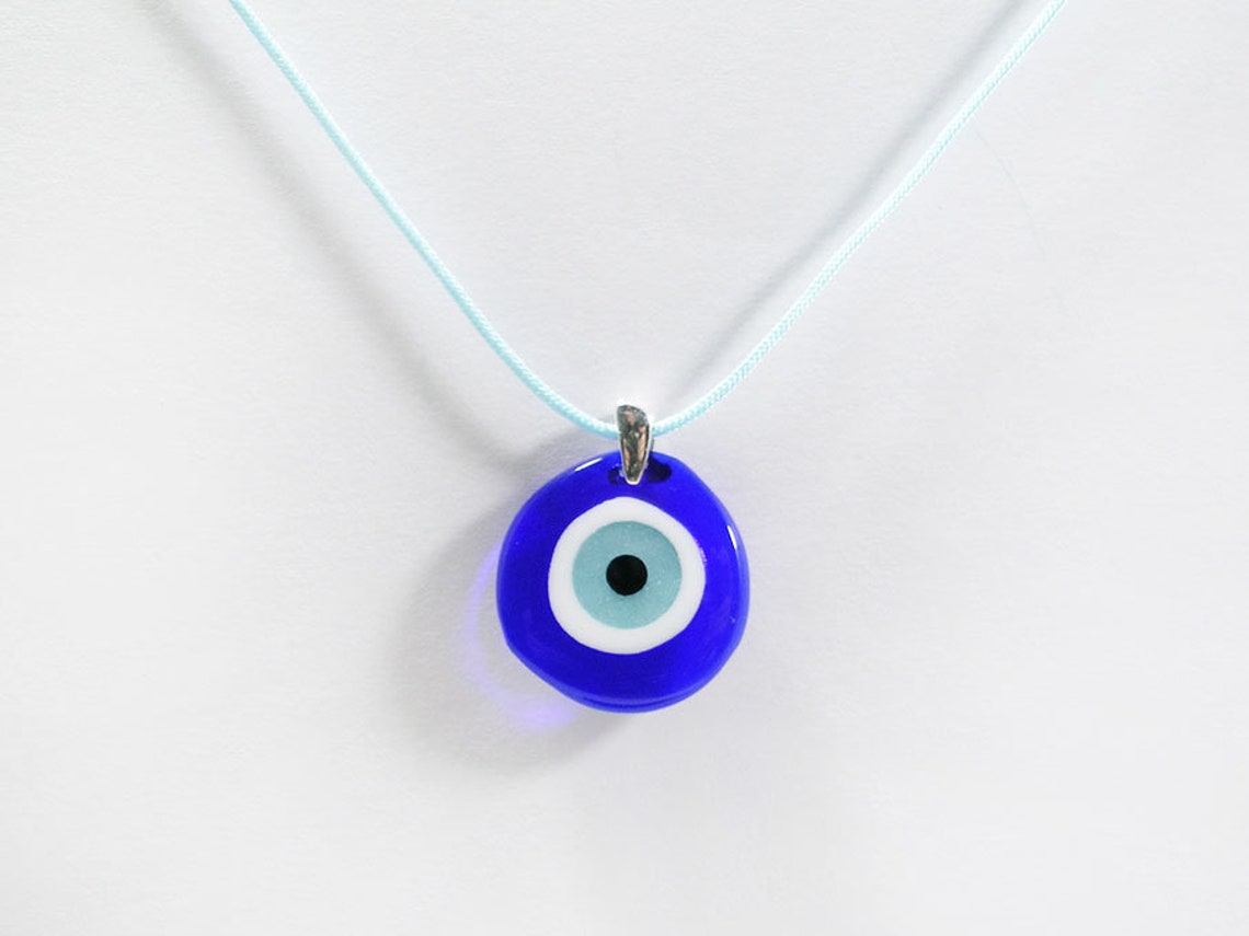 LUCKY EYE for EVIL eye Pendant Silver 925 y Ivory Handmade Etsy España