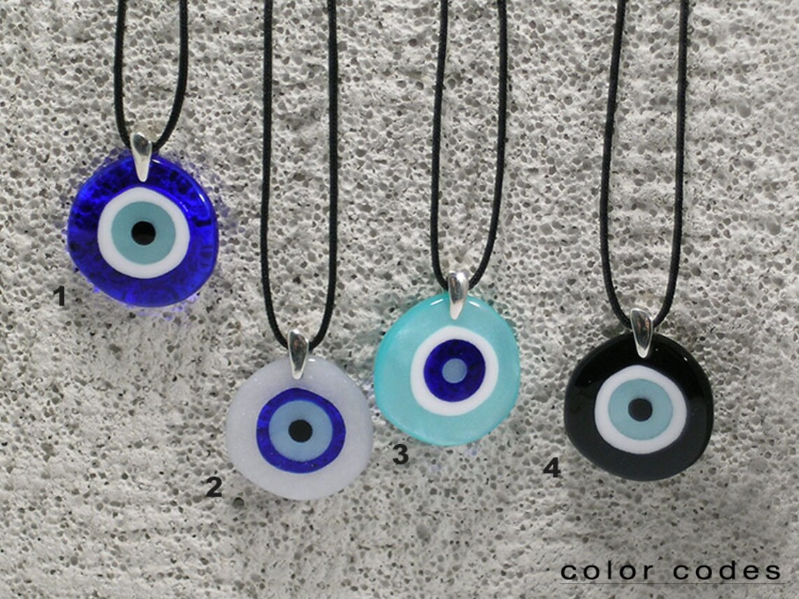 LUCKY EYE for EVIL Eye Pendant Silver 925 and Ivory Handmade Etsy