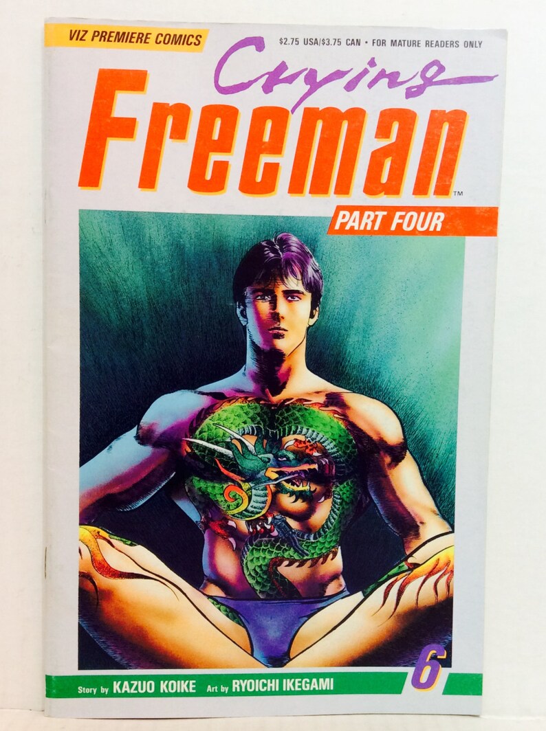 Learning The Hard Way Chapter 50 Crying Freeman: Four 4-7 vintage 1990's Japanese manga | Etsy