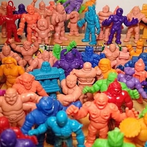 M.U.S.C.L.E. #141-169 (vintage 1980’s keshi wrestling figures)
