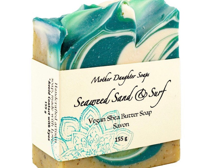 Featured listing image: Seaweed Sand & Surf/Organic Shea Butter/Peppermint/Eucalyptus/Spearmint Essential oils/Handcrafted on Vancouver Island, Victoria, B.C.Canada