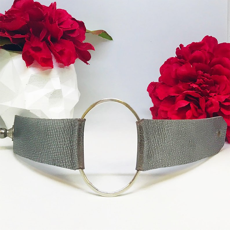 Genuine Leather /& Sterling Silver Bracelet