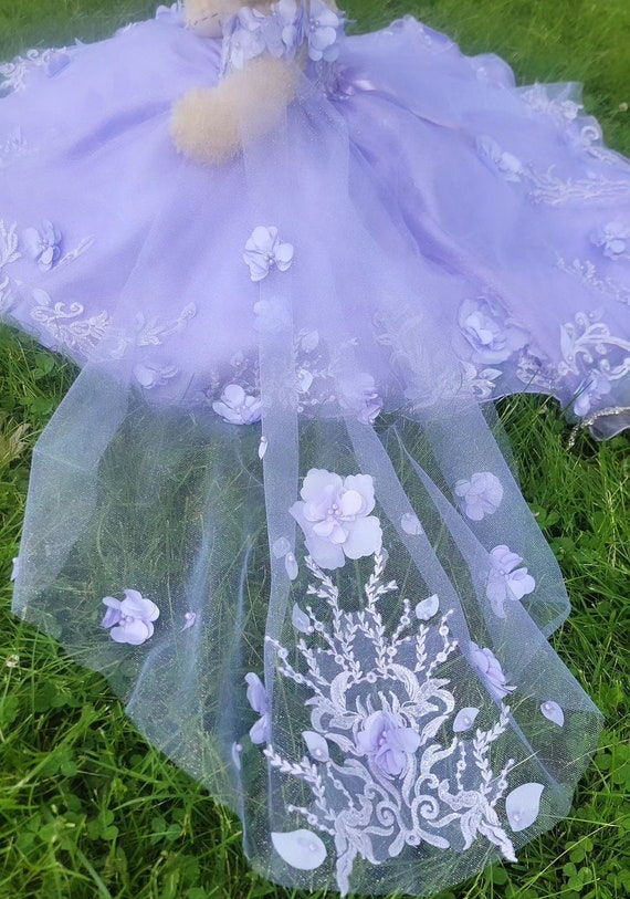 quinceanera doll purple dress 15" Quinceanera Last Doll Bear ( 1 Bear)