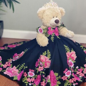 Mexican Quinceanera Doll Dress doll Fancy Dress - 18&quot; doll custom charro Dress - Teddy Bears charra Dress only - Please read description