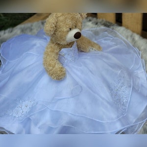 White Quinceanera Doll Dress doll Fancy Dress - 18&quot; doll custom Dress - Teddy Bears Dress only - Please read description