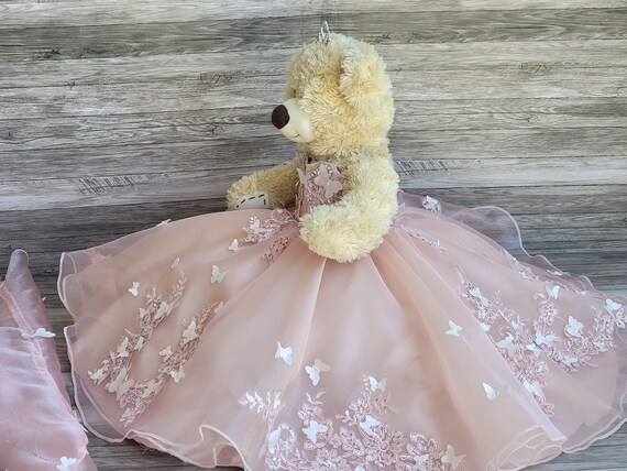 Blush Pink Quinceanera Doll Dress Doll Fancy Dress 18 Doll Custom Dress Teddy Bear Dress Only Please Read Description Etsy