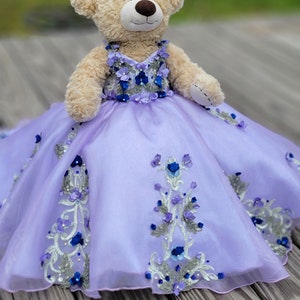 Lavendel Grün/ Royal BlauQuinceanera Puppenkleid Puppenkleid - 18 &quot;Puppe benutzerdefinierte Kleid