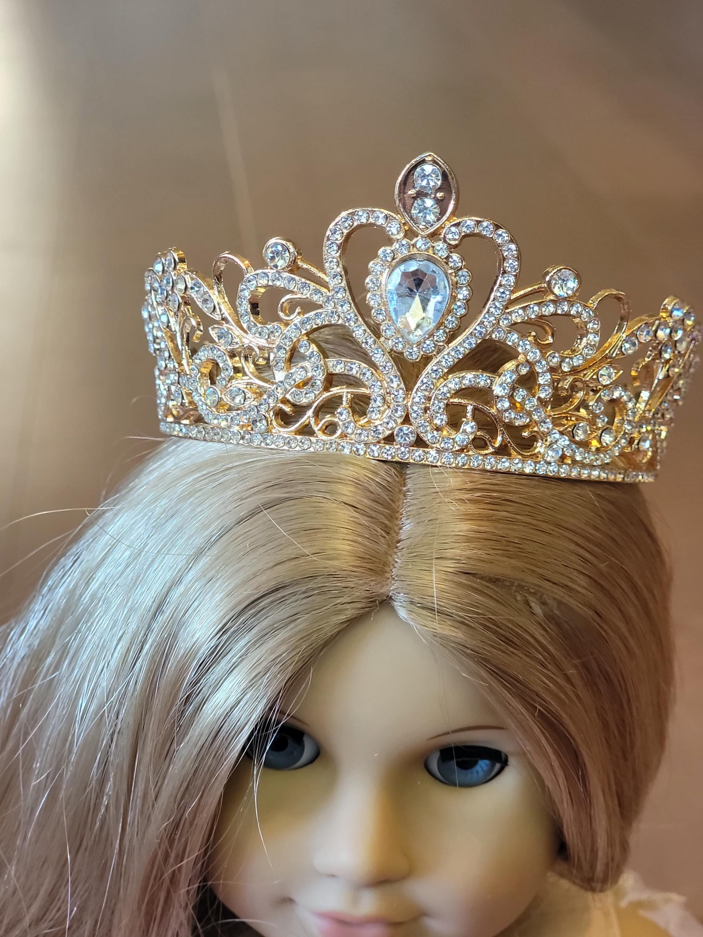 Barbie Doll Crowns And Tiaras 10pcs/lot Multi-style Random Plastic