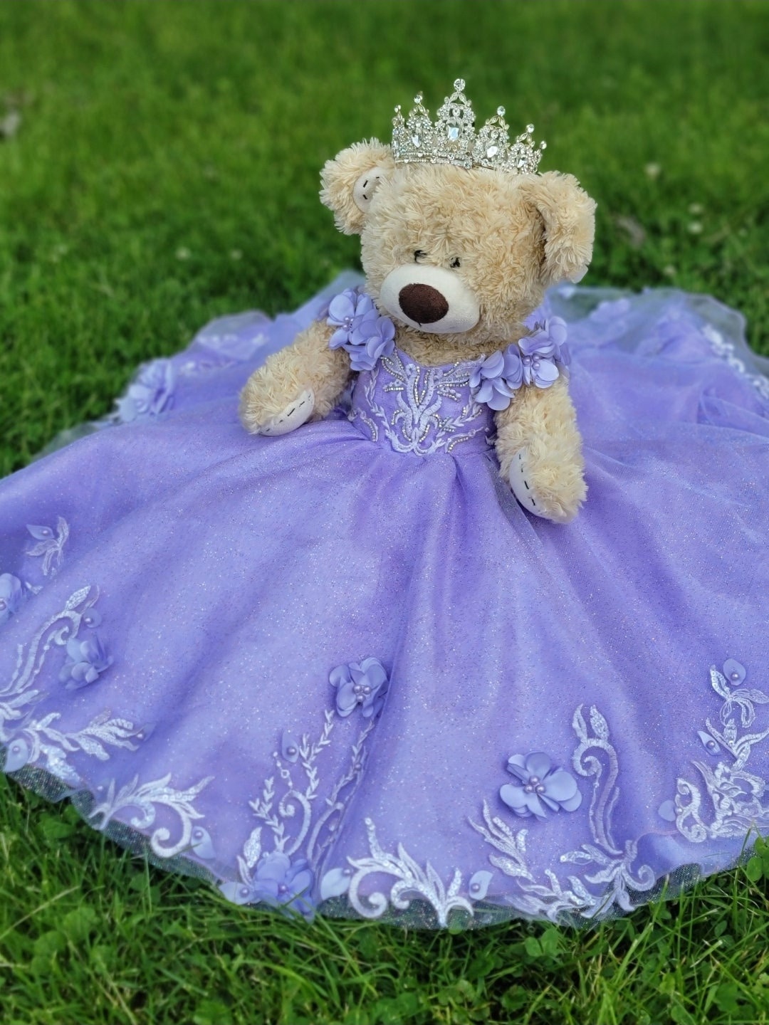 Quinceanera Teddy Bear Lilac Quinceanera Doll Quince Teddy Bear