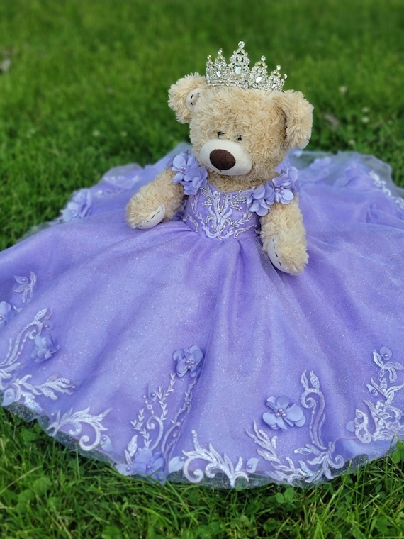 Build A Bear Clothing Purple Passion Hearts Teddy Bear Outfit