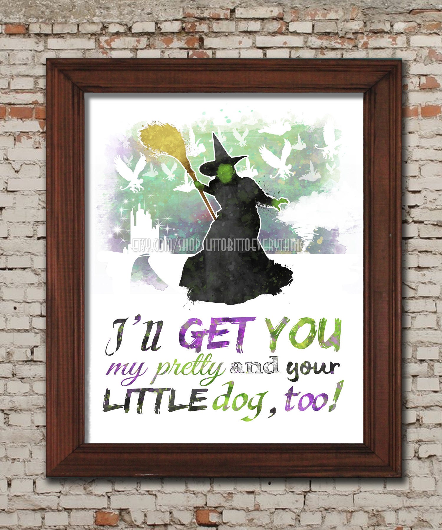 Wicked Witch I'll Get You My Pretty 8X10 | Etsy Ireland