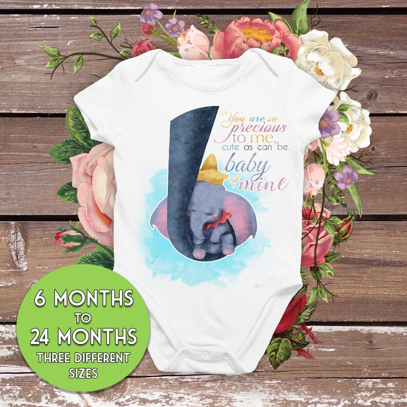 Baby Mine Infant Bodysuit Disney Baby / Dumbo Quote / Baby Etsy