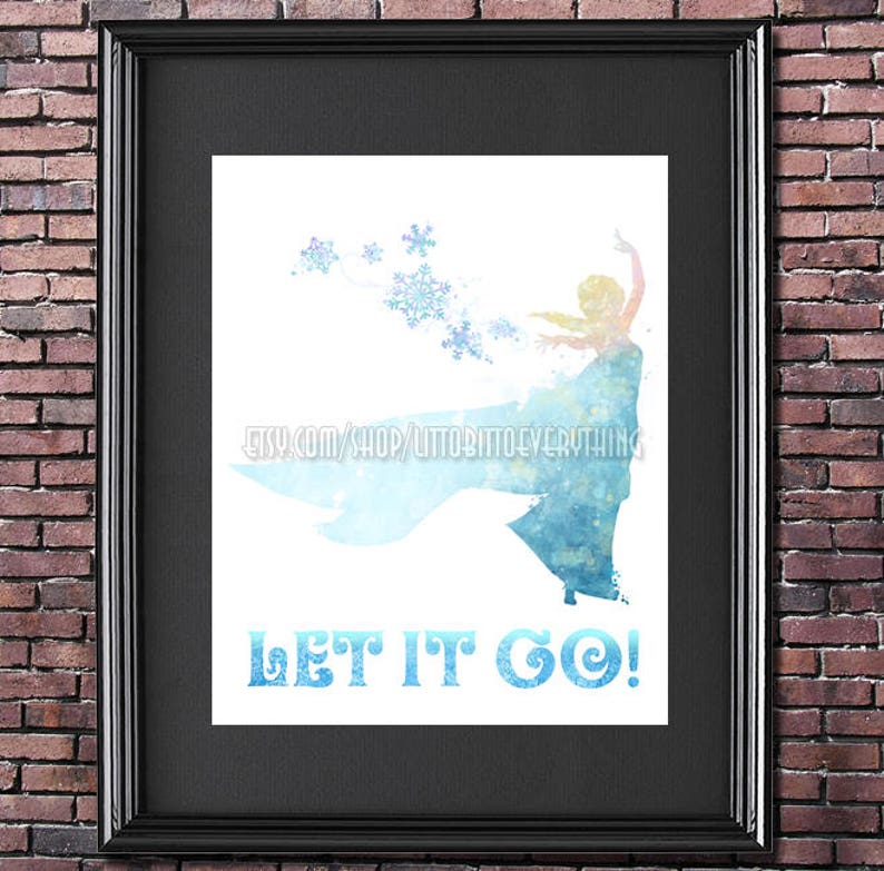 Let It Go Frozen 8x10 Printable Poster DIGITAL / Instant - Etsy