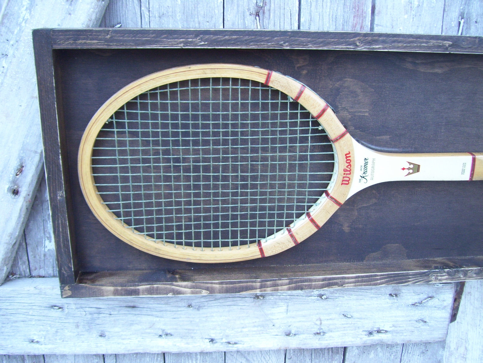 Jack Kramer Autograph Racket Wood Tennis Rackets Wilson Stan Smith Alice Marble Jack Kramer ...