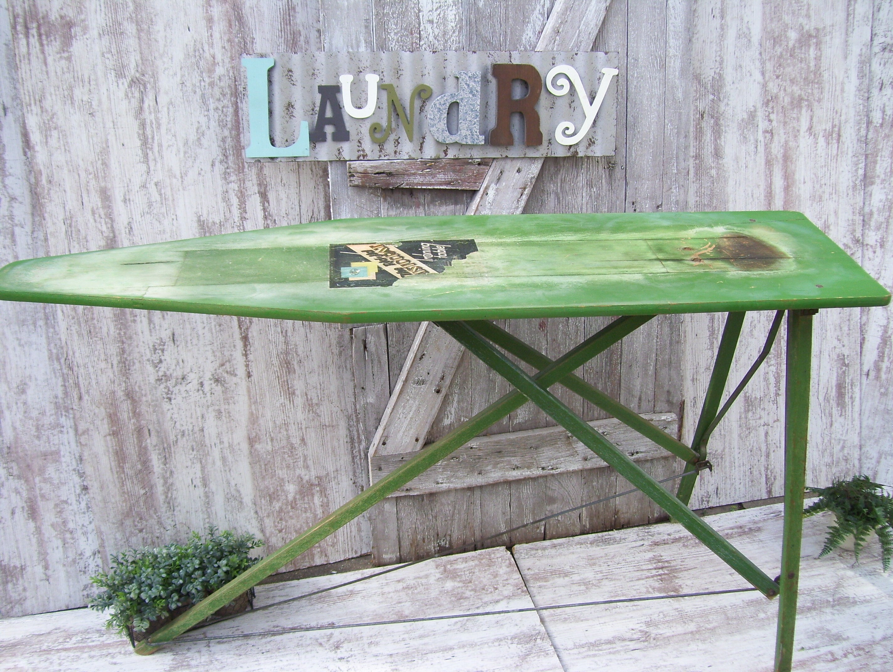 Vintage Wood Ironing Board Rid Jid Aristocrat Wooden Folding Table