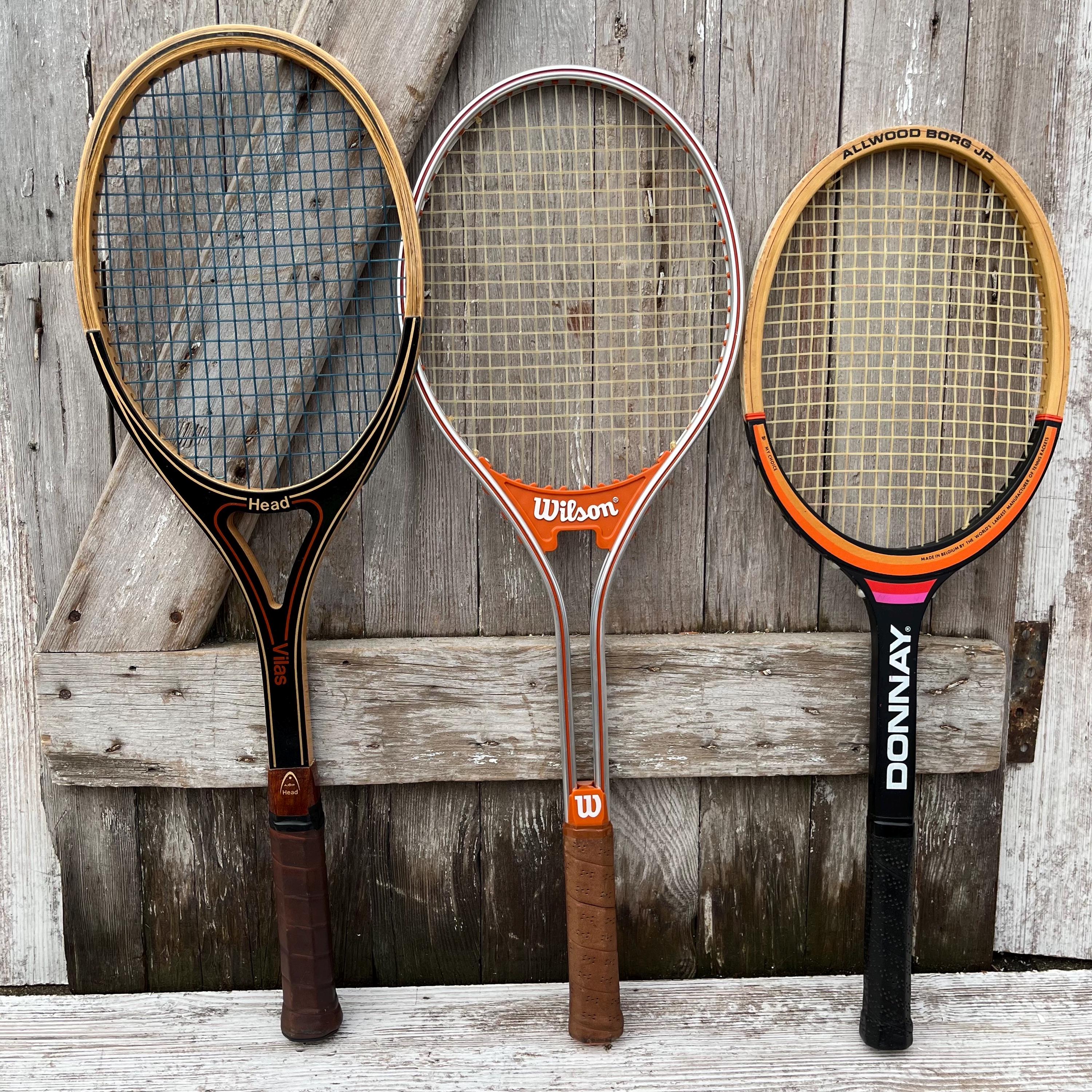 Jimmy Connors Metal Racket Wood Tennis Racket Wilson Stan Smith Jimmy Connors Head Guillermo Vilas ...