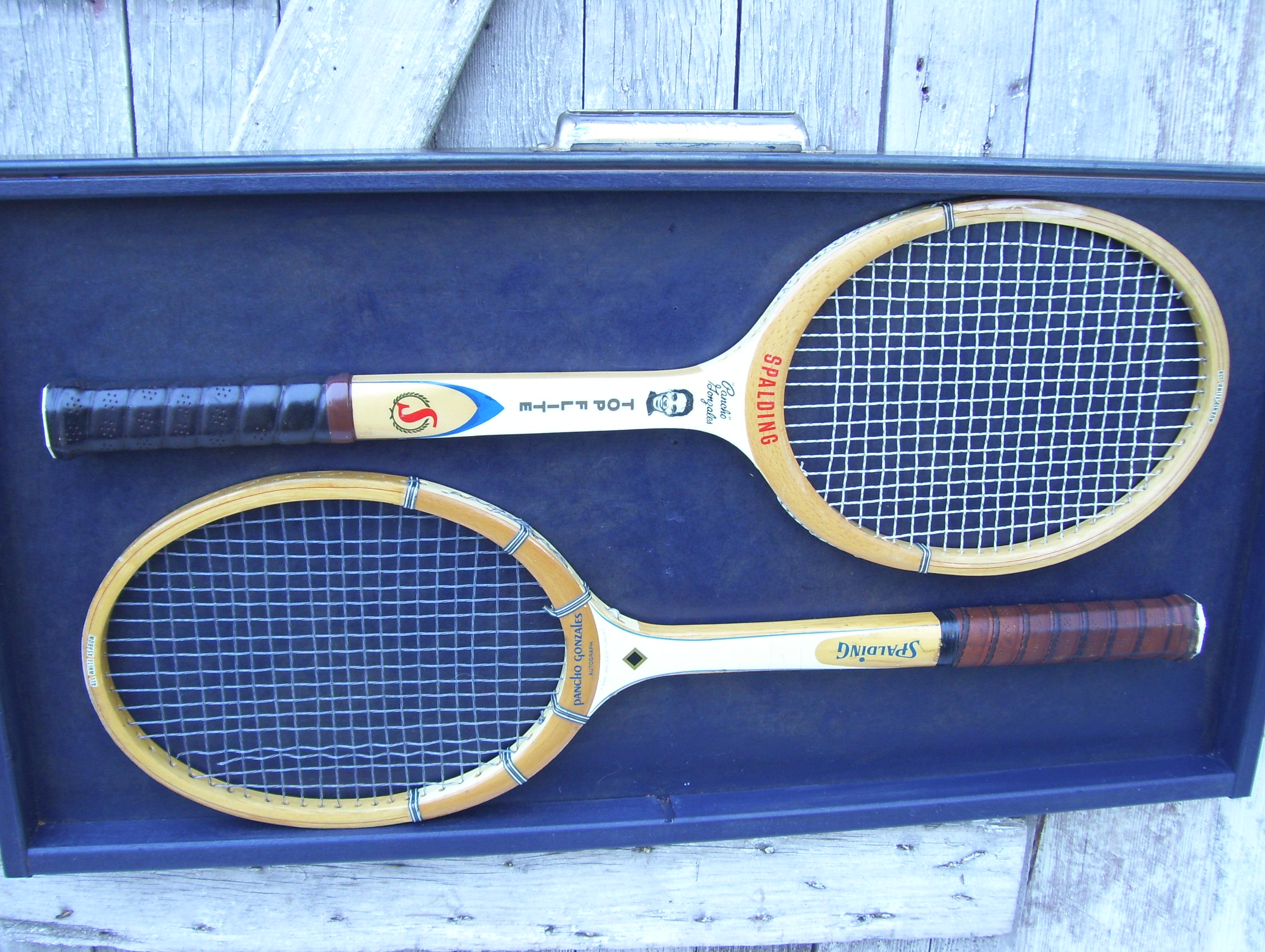 Il Racket Wood Tennis Rackets Wilson Jack Kramer Cup Spalding Pancho Gonzales ...