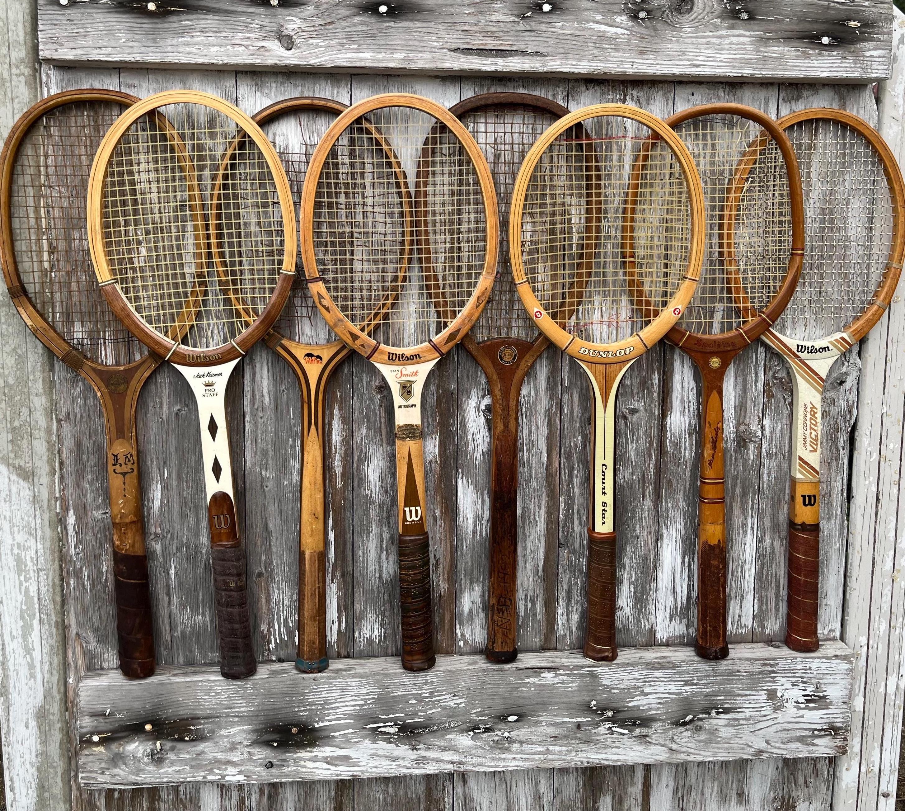 Wood Tennis Racquet Wilson Jack Kramer Jimmy Connors Stan Smith
