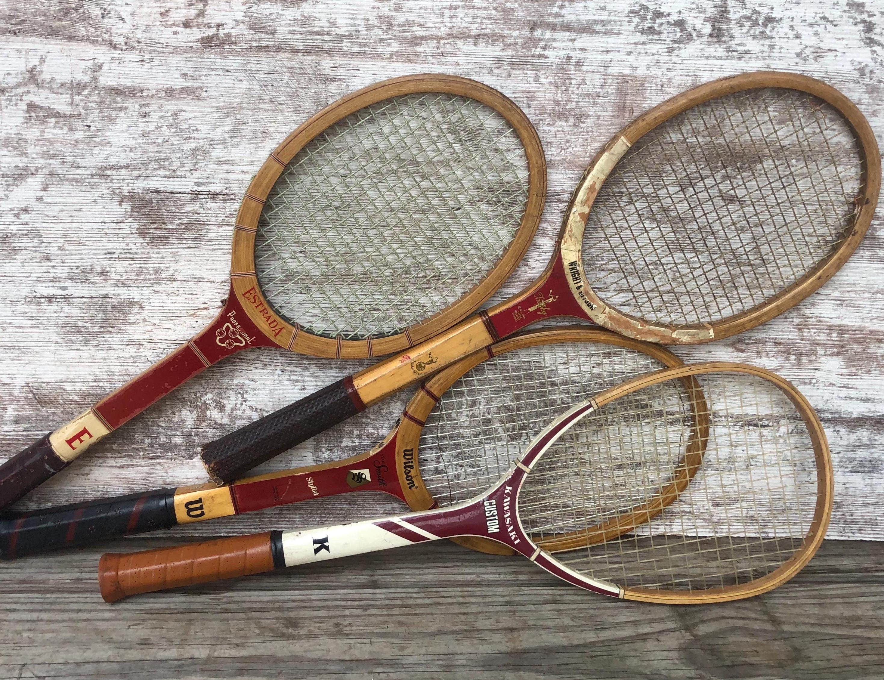 Wood Racket Tenis Wood Tennis Rackets Wright and Ditson Trophy Spalding Pancho Gonzales ...