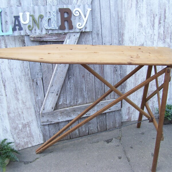 Wooden Ironing Board Etsy