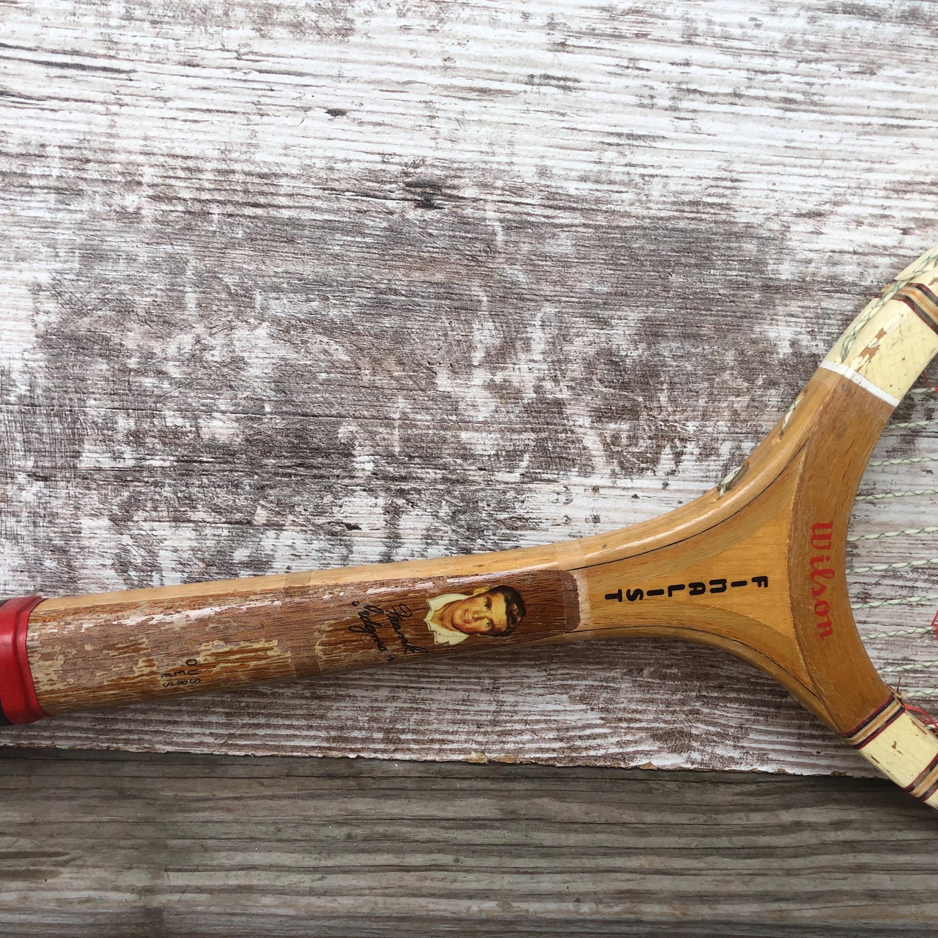 Wooden Short Racket Wood Tennis Rackets Wilson Jack Kramer Wright and Ditson Fred Sedgman ...