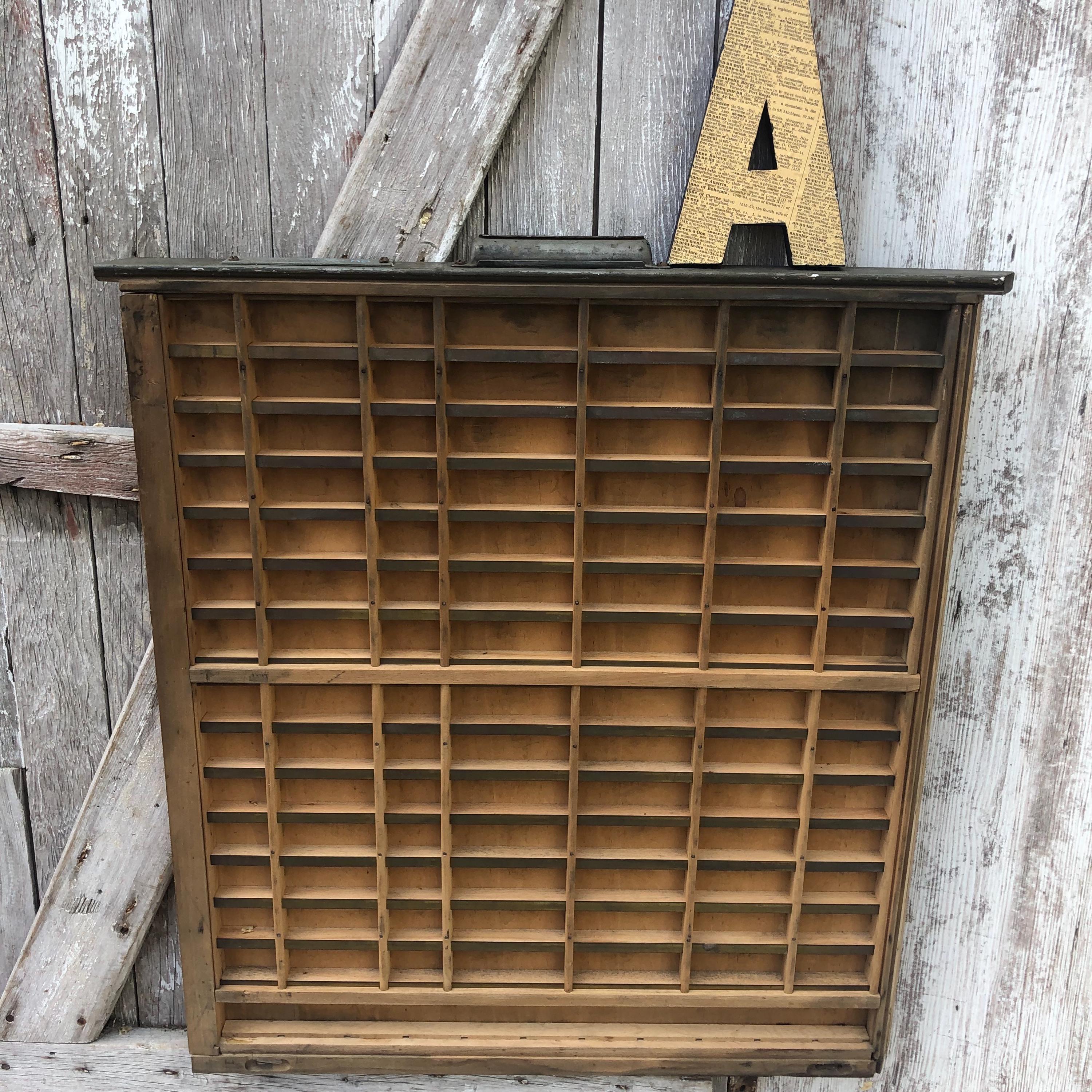 Hamilton Wood Printers Drawer Typeset Wanner Letterpress Printer Tray ...