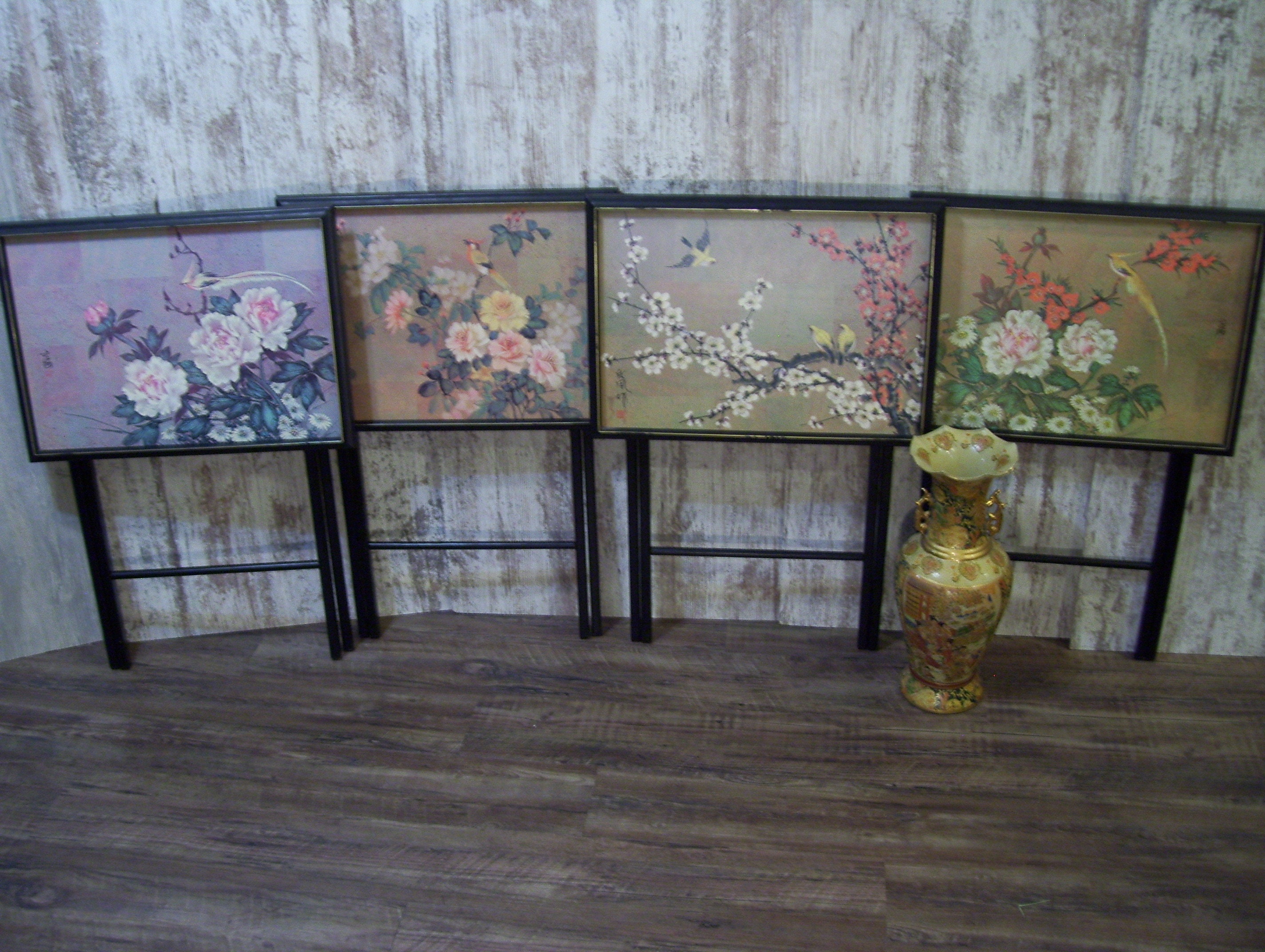 Oriental tv trays deals